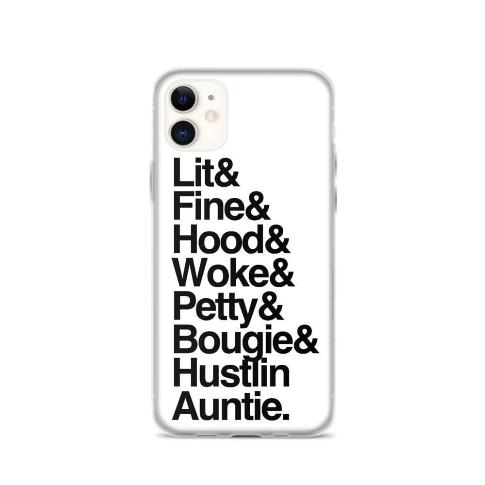 Black Every Auntie iPhone Case - Yeaux Mama