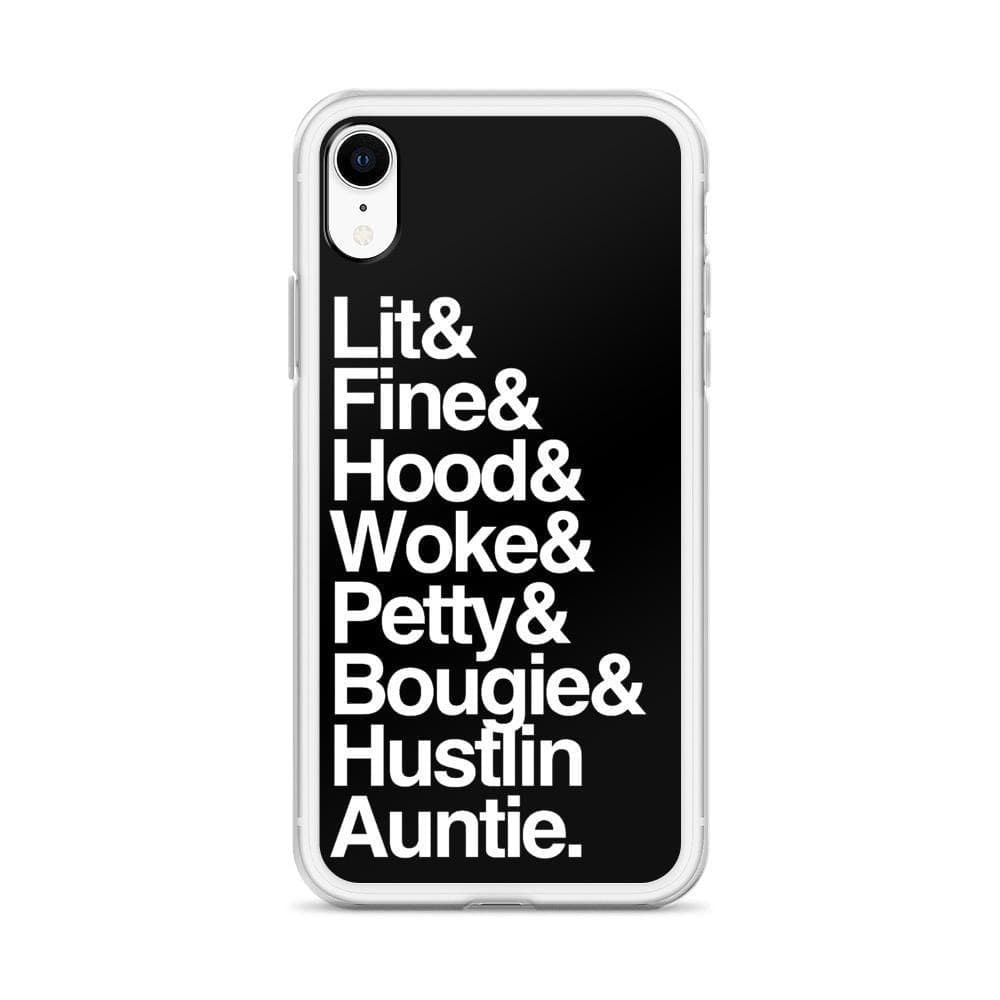 Black Every Auntie iPhone Case - Yeaux Mama