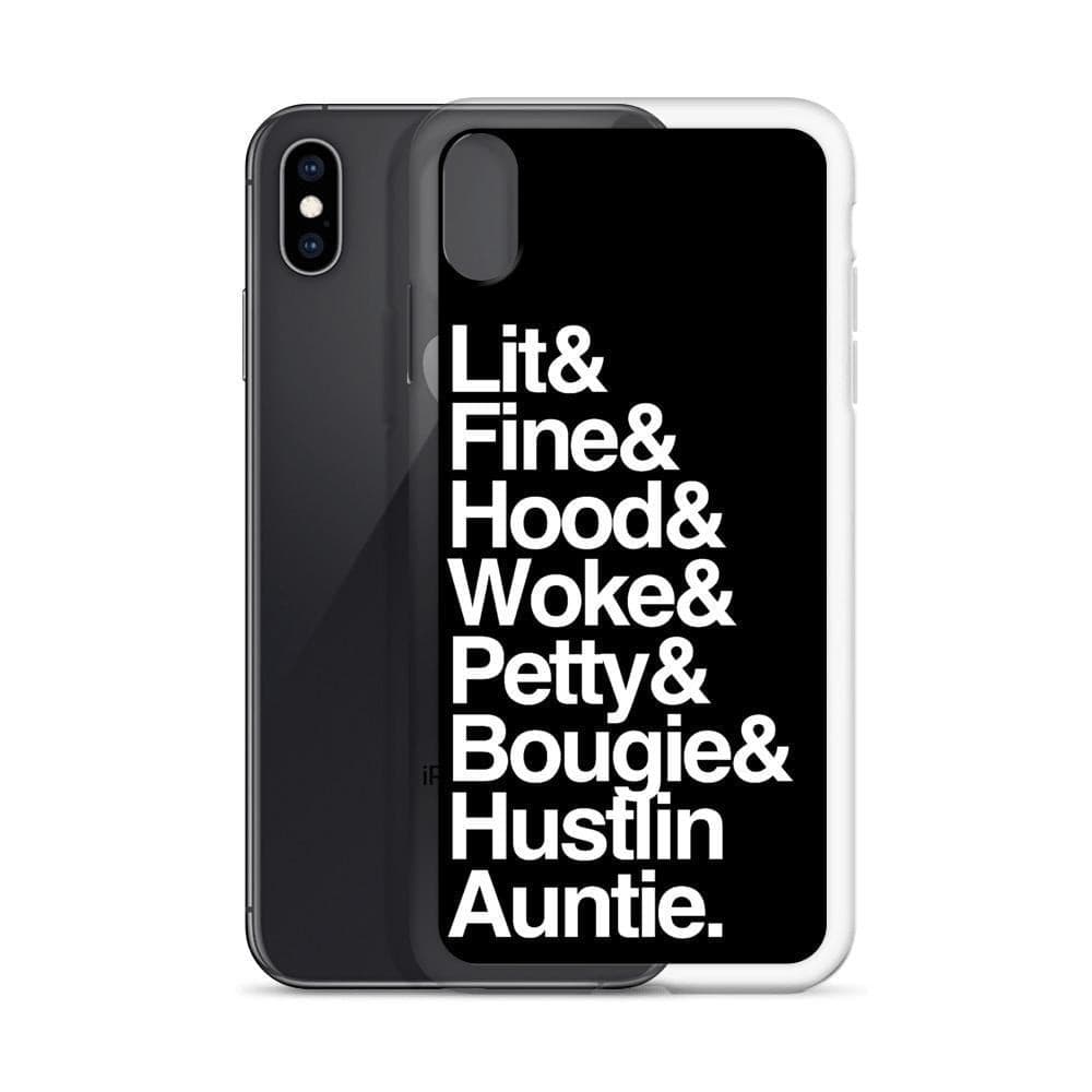 Black Every Auntie iPhone Case - Yeaux Mama