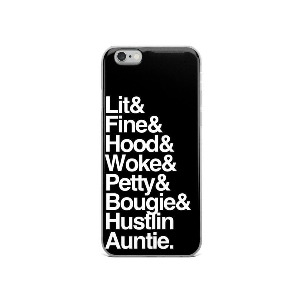 Black Every Auntie iPhone Case - Yeaux Mama