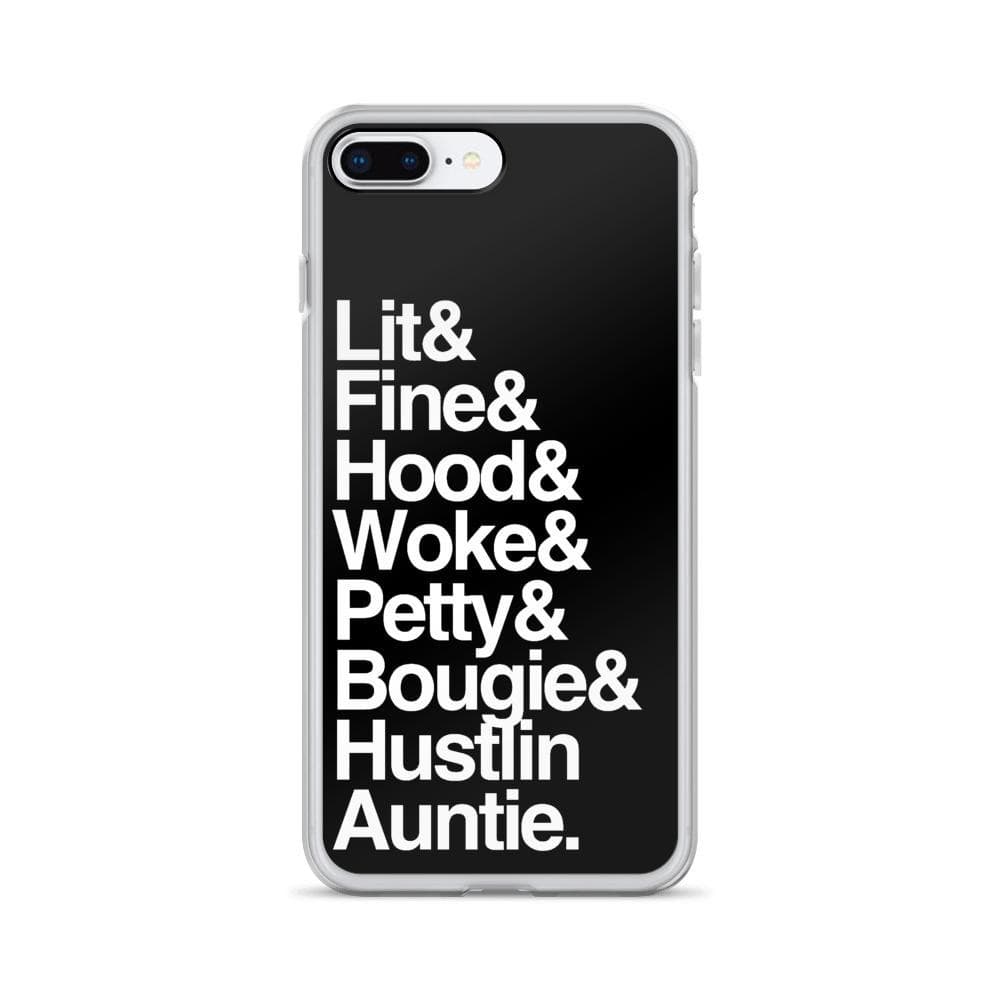 Black Every Auntie iPhone Case - Yeaux Mama