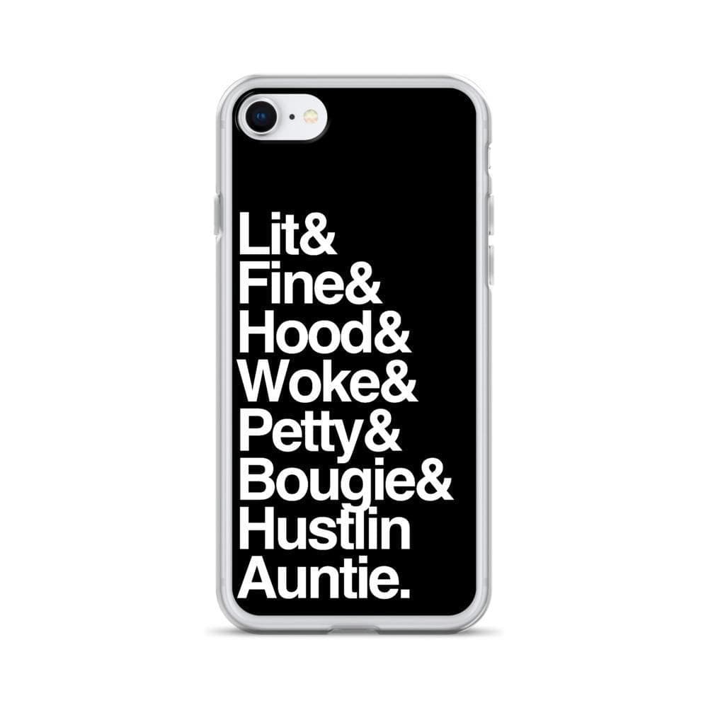 Black Every Auntie iPhone Case - Yeaux Mama