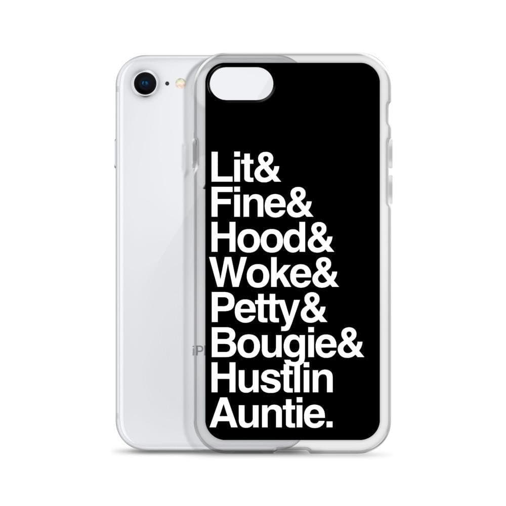 Black Every Auntie iPhone Case - Yeaux Mama