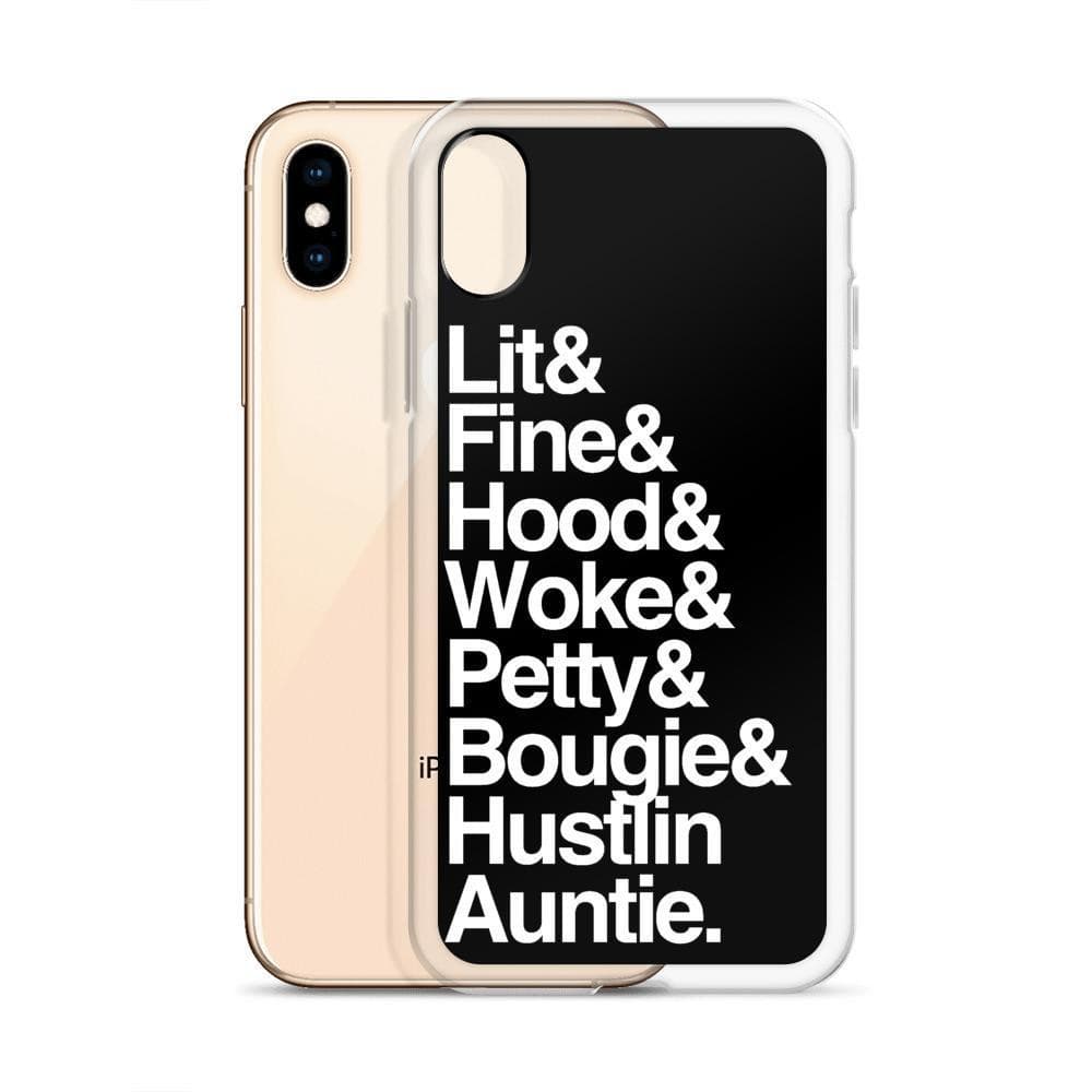 Black Every Auntie iPhone Case - Yeaux Mama