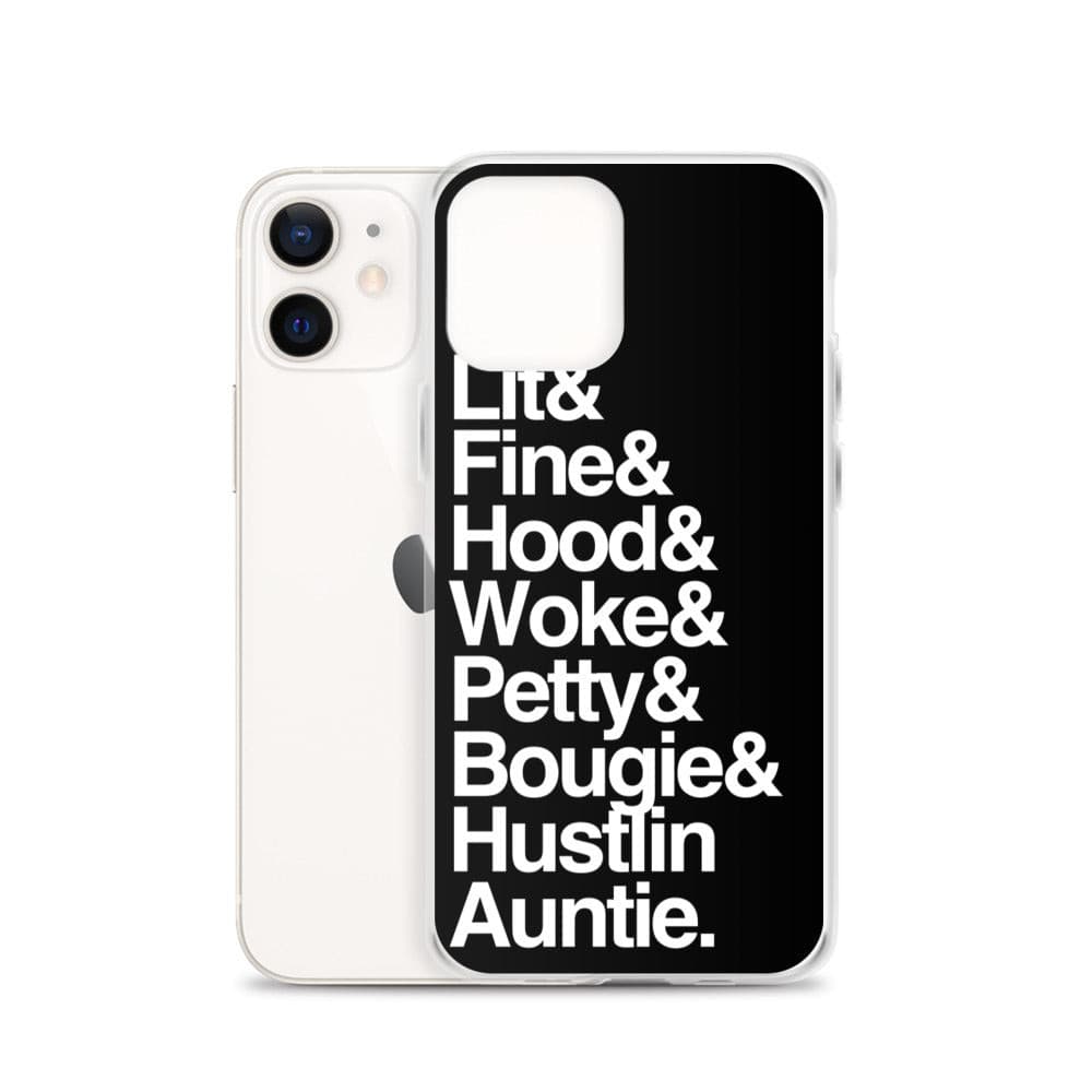 Black Every Auntie iPhone Case - Yeaux Mama