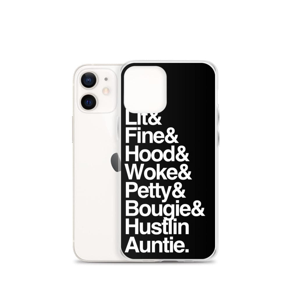 Black Every Auntie iPhone Case - Yeaux Mama