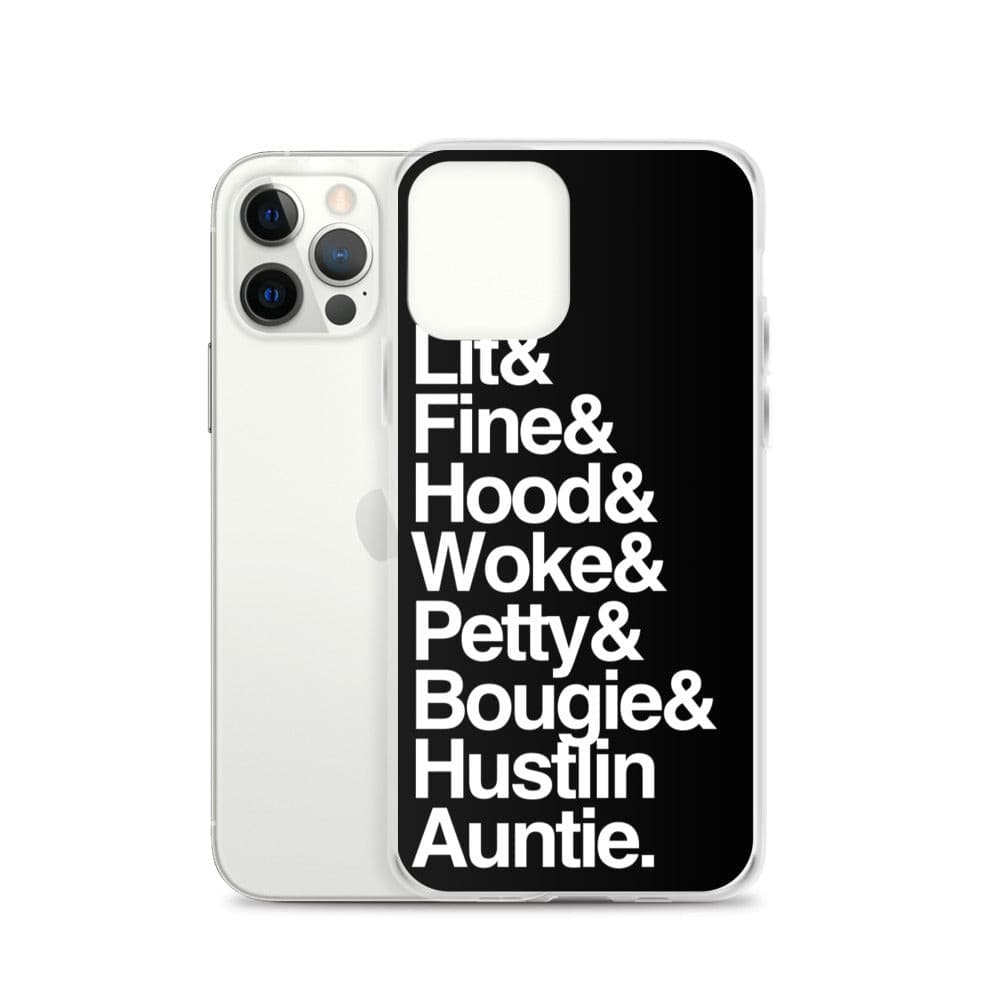 Black Every Auntie iPhone Case - Yeaux Mama