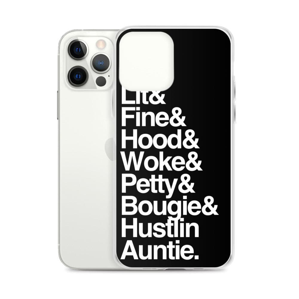 Black Every Auntie iPhone Case - Yeaux Mama