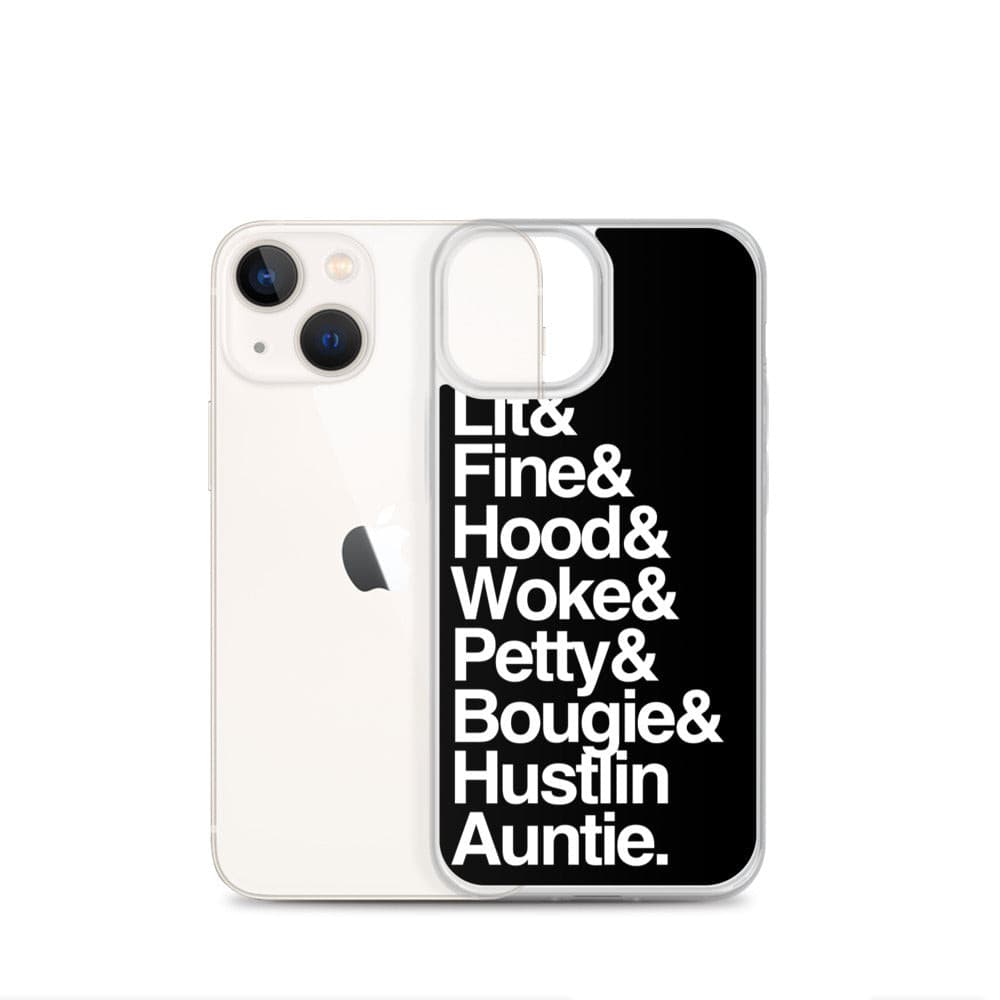 Black Every Auntie iPhone Case - Yeaux Mama