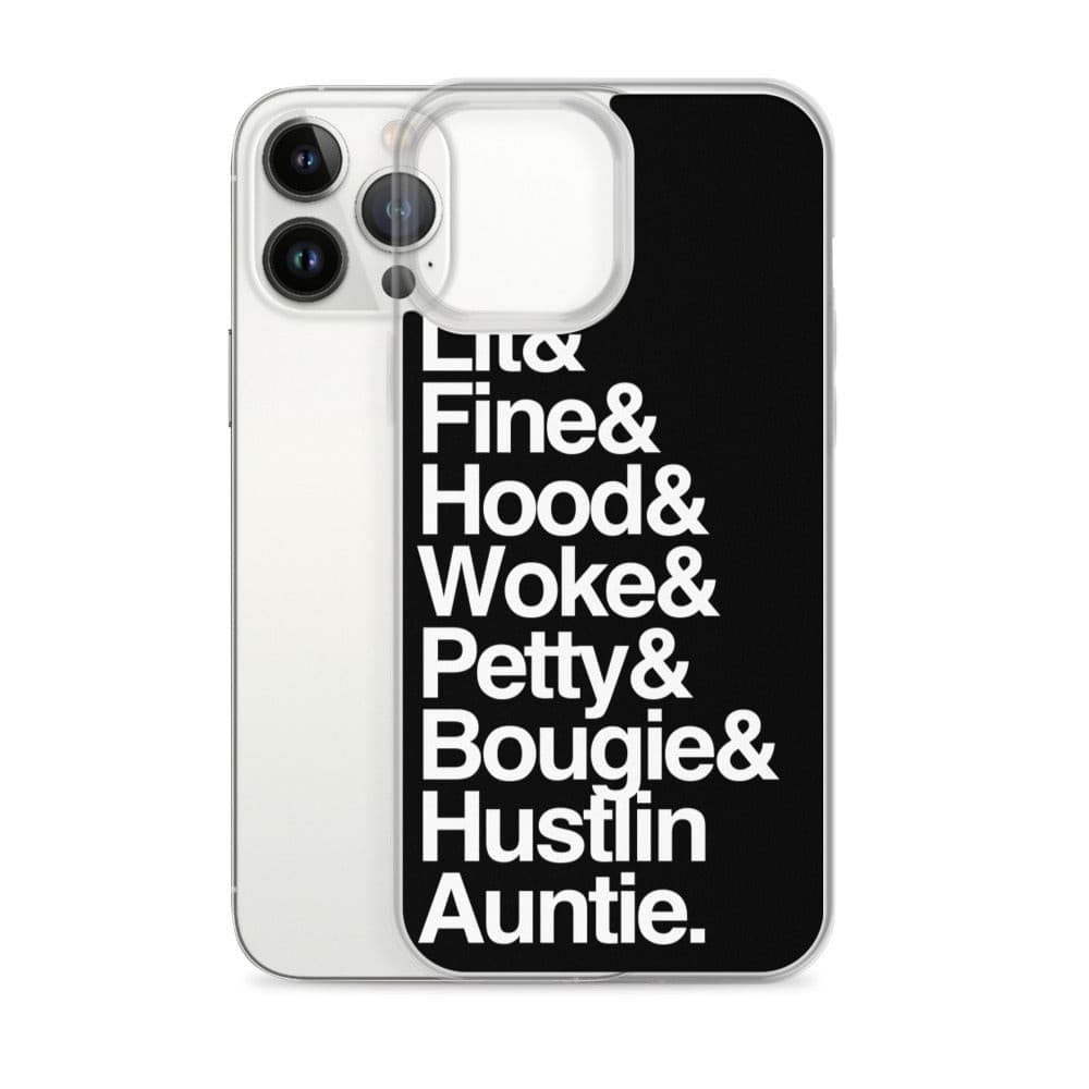 Black Every Auntie iPhone Case - Yeaux Mama