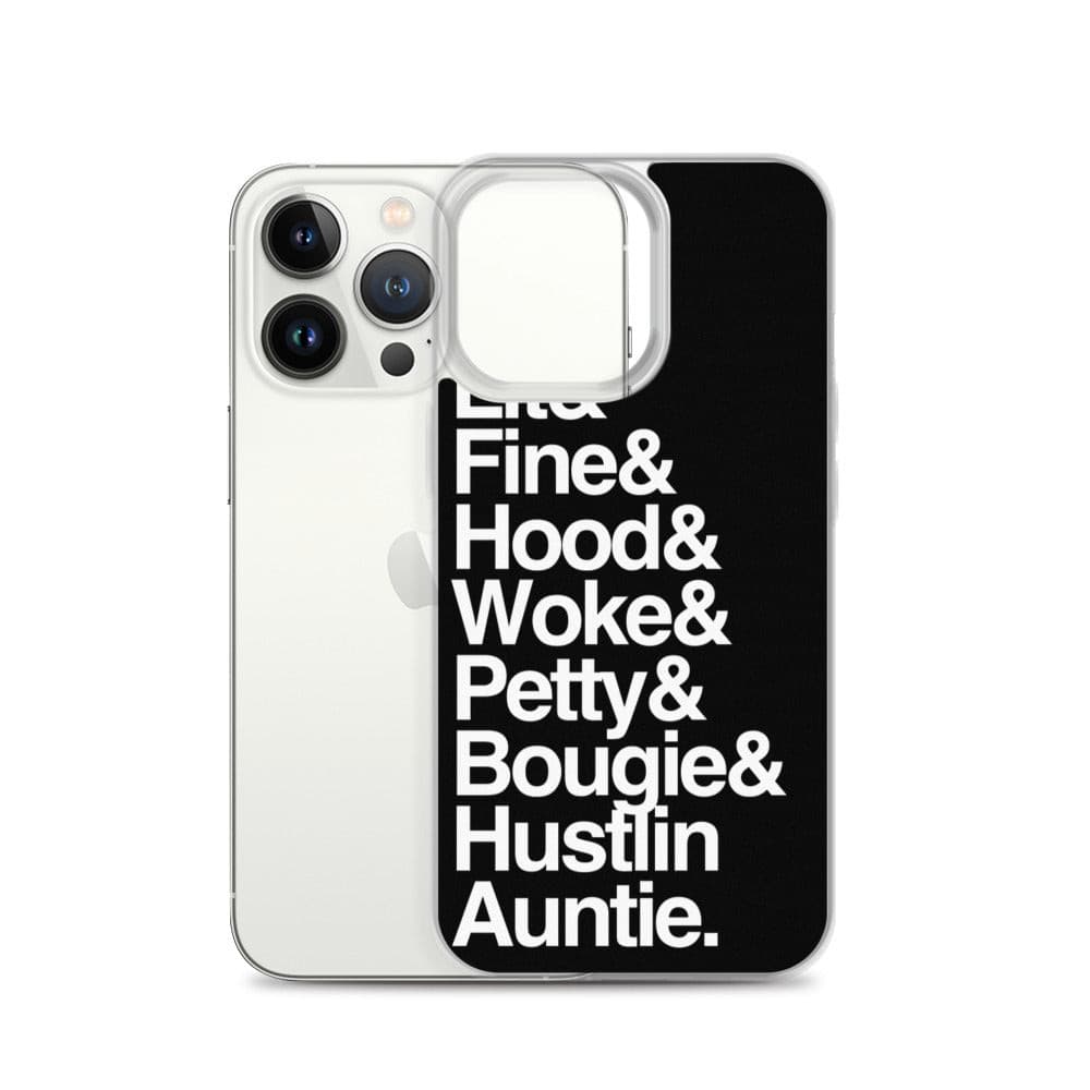 Black Every Auntie iPhone Case - Yeaux Mama