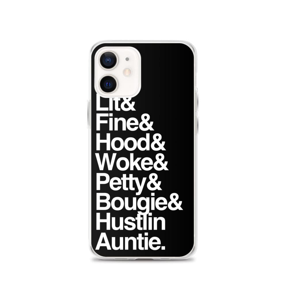 Black Every Auntie iPhone Case - Yeaux Mama