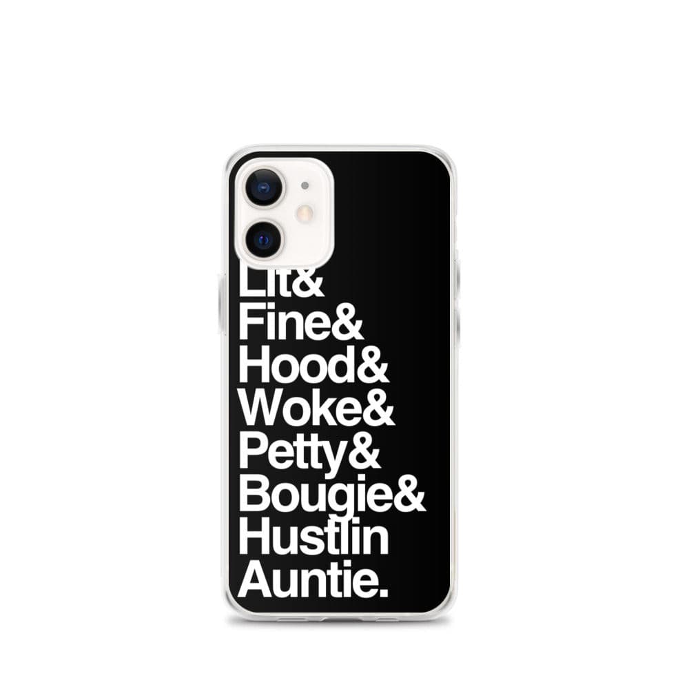 Black Every Auntie iPhone Case - Yeaux Mama