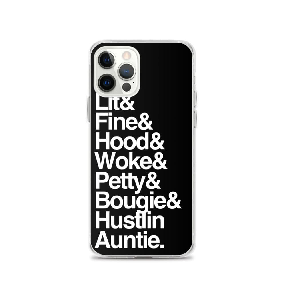 Black Every Auntie iPhone Case - Yeaux Mama