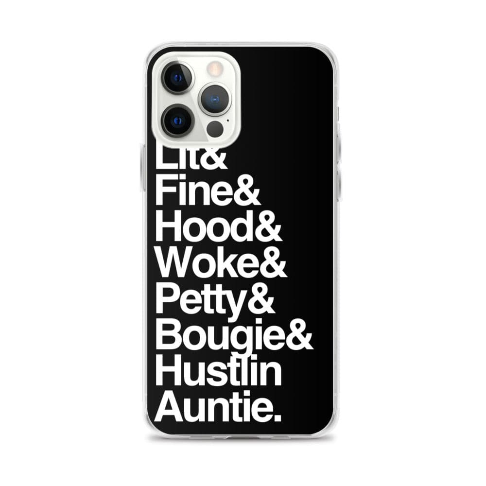 Black Every Auntie iPhone Case - Yeaux Mama