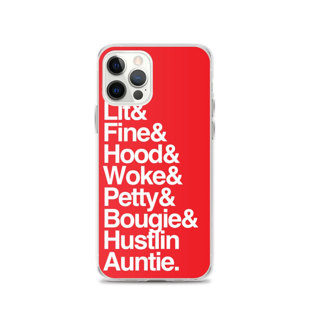 Red Every Auntie iPhone Case - Yeaux Mama
