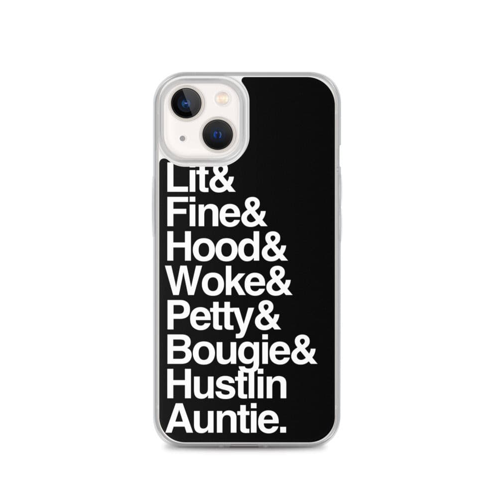 Black Every Auntie iPhone Case - Yeaux Mama