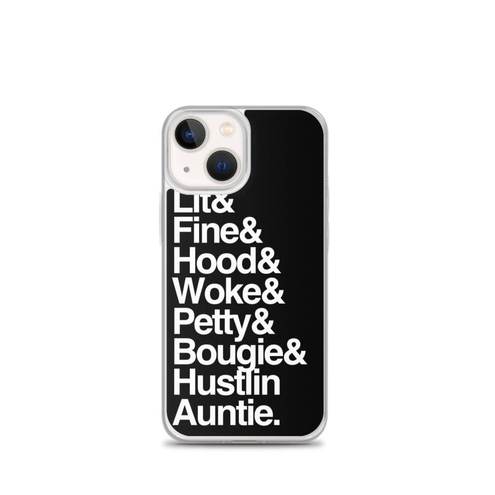 Black Every Auntie iPhone Case - Yeaux Mama