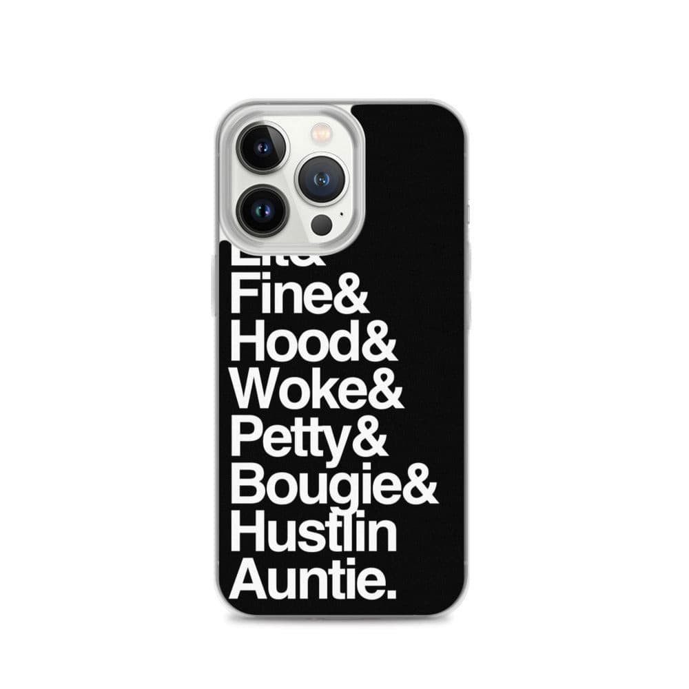 Black Every Auntie iPhone Case - Yeaux Mama