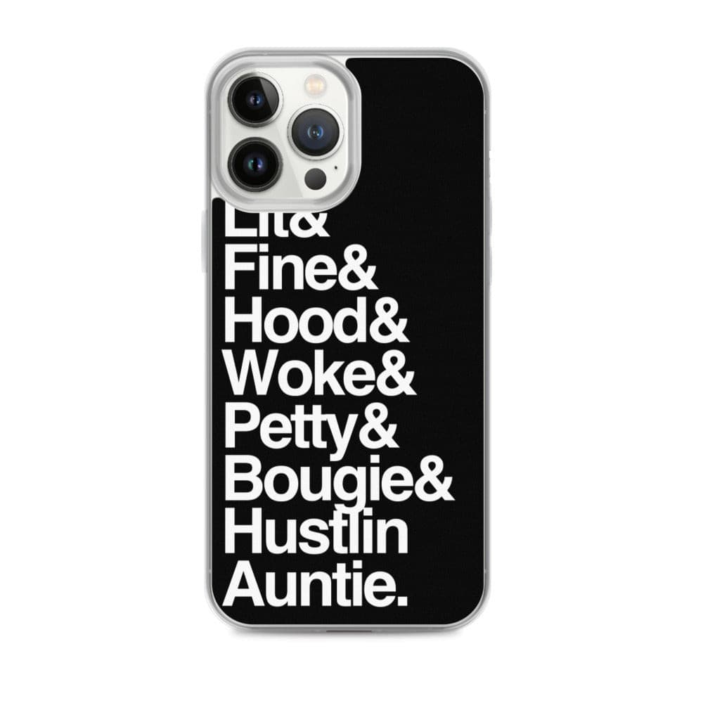 Black Every Auntie iPhone Case - Yeaux Mama