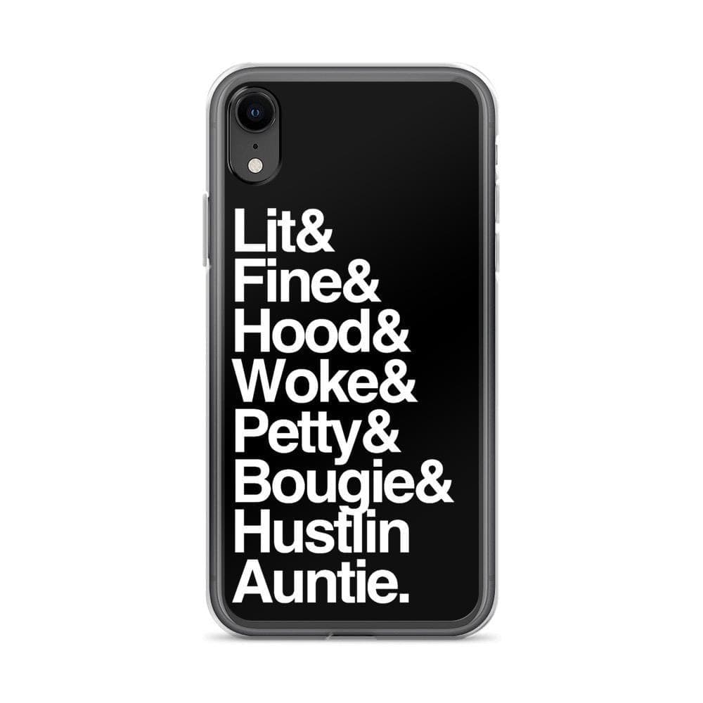 Black Every Auntie iPhone Case - Yeaux Mama