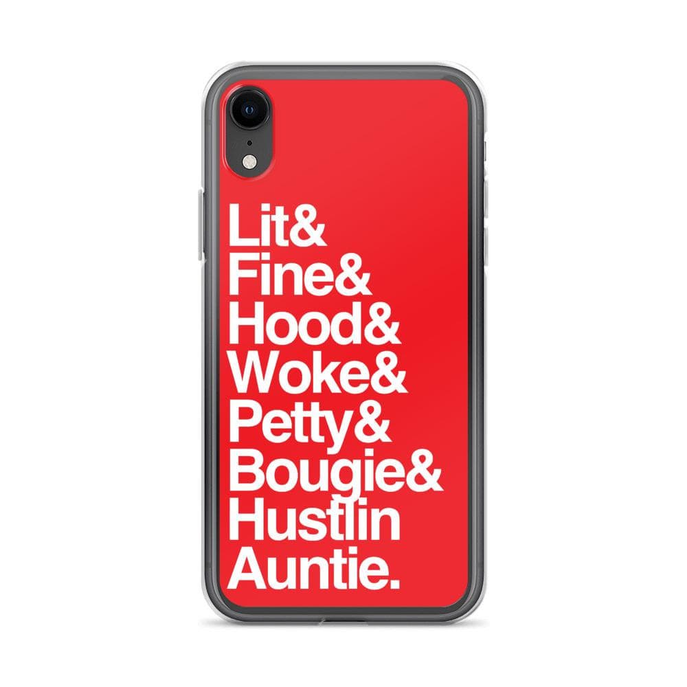 Red Every Auntie iPhone Case - Yeaux Mama