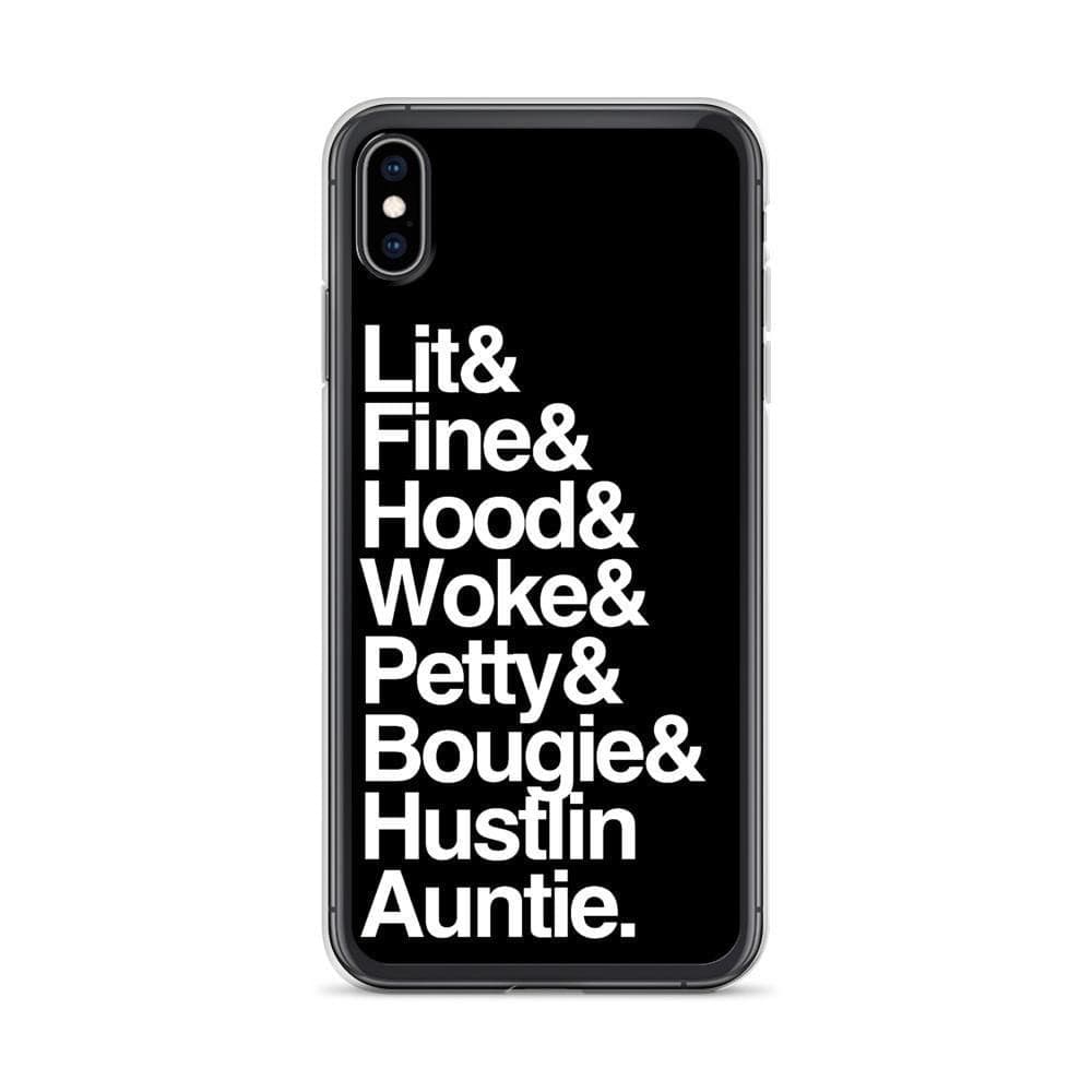 Black Every Auntie iPhone Case - Yeaux Mama