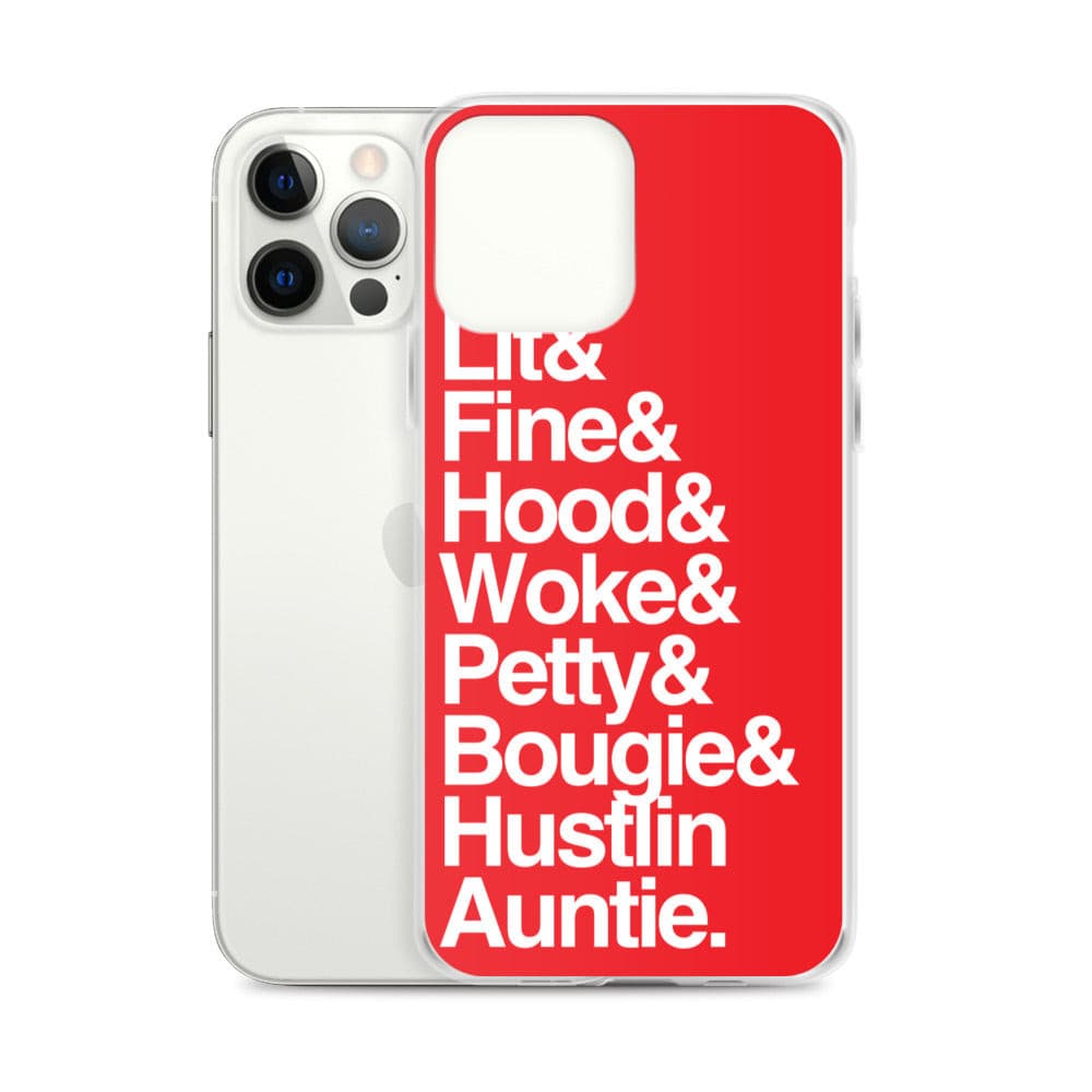 Red Every Auntie iPhone Case - Yeaux Mama