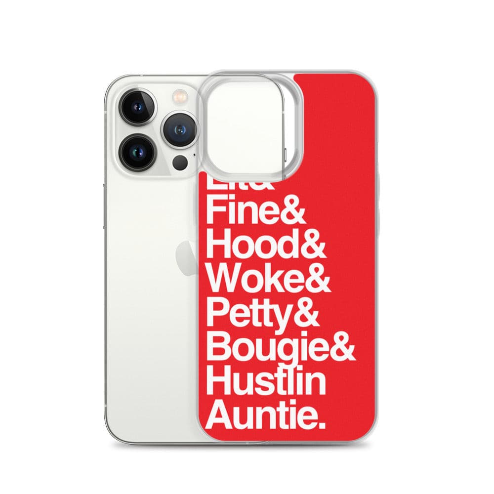 Red Every Auntie iPhone Case - Yeaux Mama