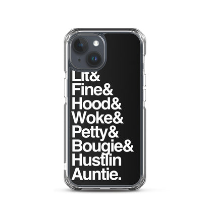 Black Every Auntie iPhone Case