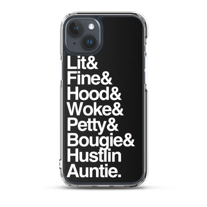 Black Every Auntie iPhone Case