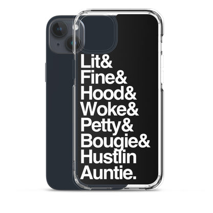 Black Every Auntie iPhone Case