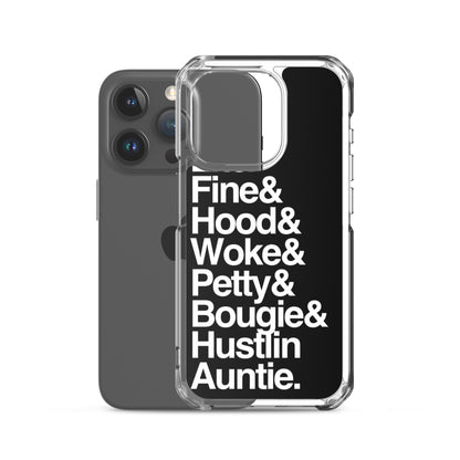 Black Every Auntie iPhone Case