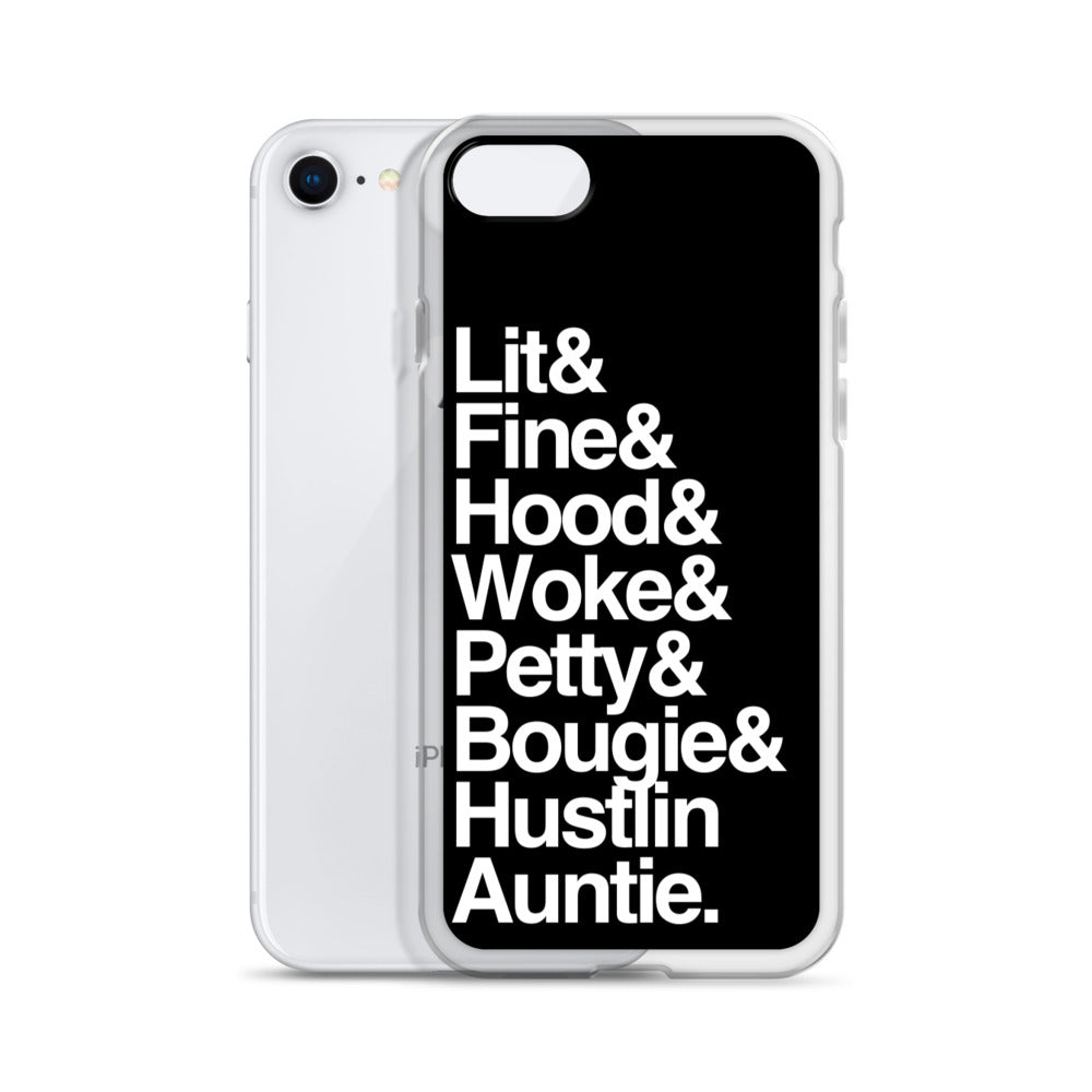 Black Every Auntie iPhone Case