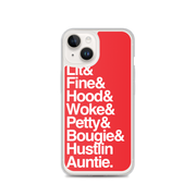 Red Every Auntie iPhone Case