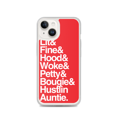 Red Every Auntie iPhone Case