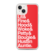 Red Every Auntie iPhone Case