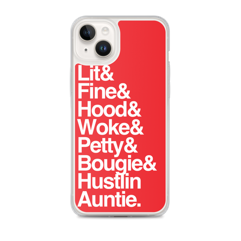 Red Every Auntie iPhone Case