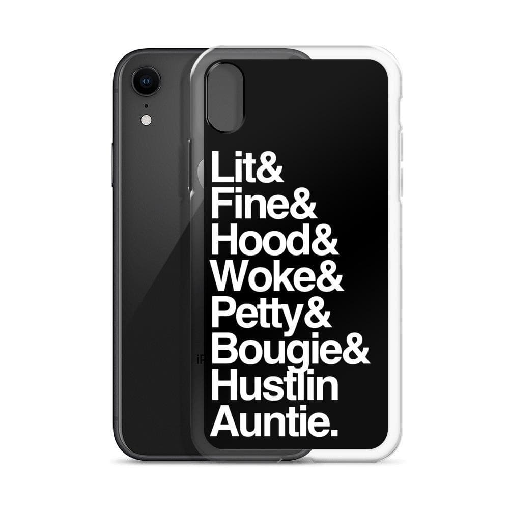 Black Every Auntie iPhone Case - Yeaux Mama