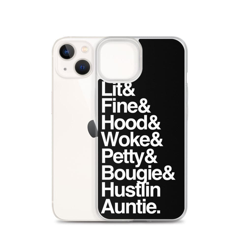Black Every Auntie iPhone Case - Yeaux Mama