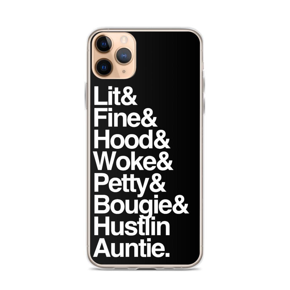 Black Every Auntie iPhone Case - Yeaux Mama