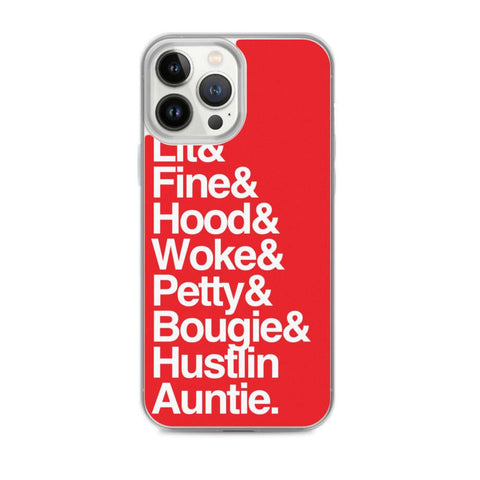 Red Every Auntie iPhone Case - Yeaux Mama