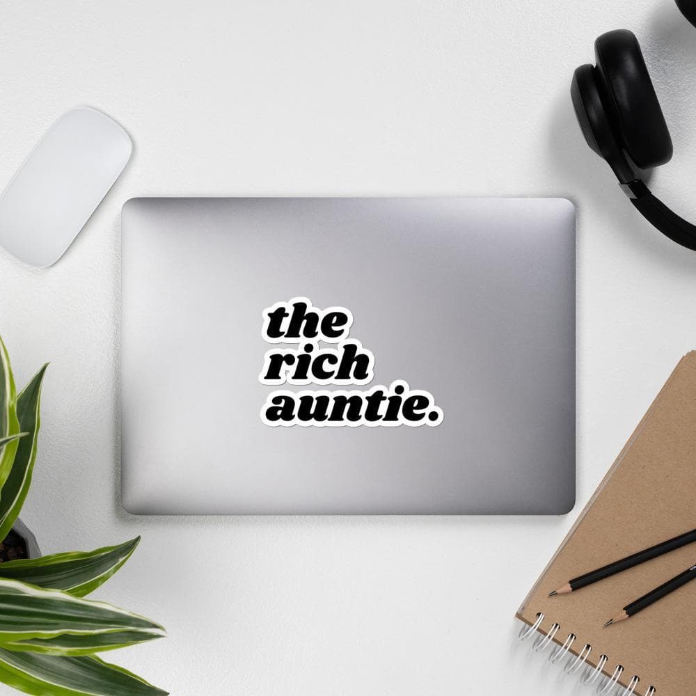 The Rich Auntie Sticker - Yeaux Mama