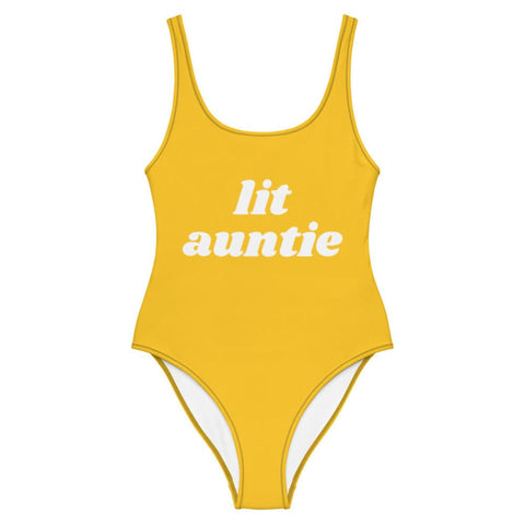 The Lit Auntie Swimsuit - Yeaux Mama